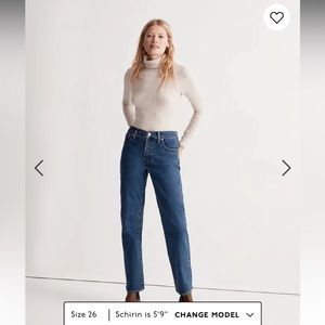 The Petite Perfect Vintage Straight Jean Bright Indigo Wash: Instacozy Edition